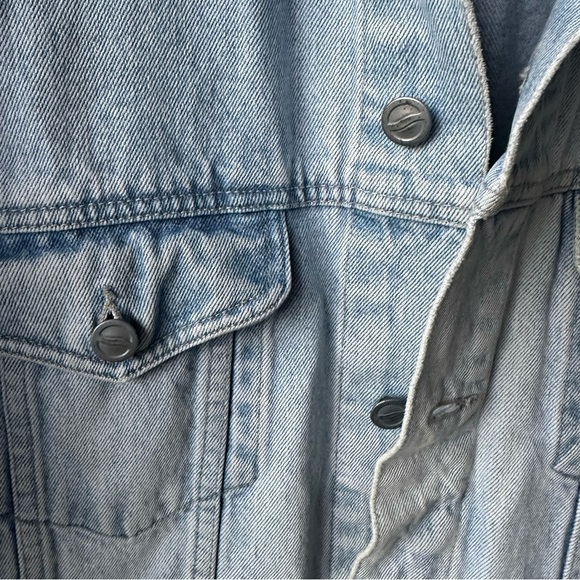Vintage Pepsi Cotton Denim Trucker Jacket Light Wash - Picture 6 of 12